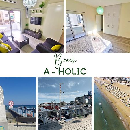 Beach-A-Holic Apartment, 2 Min Distance From Larnaca Marina Eksteriør billede